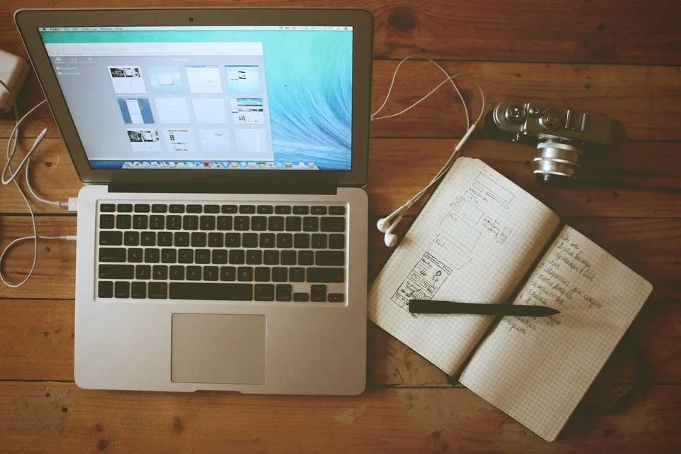 The portable writing setup