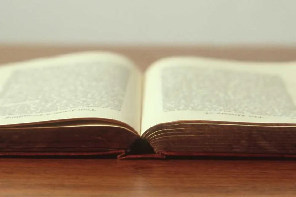 The well-used reference shelf