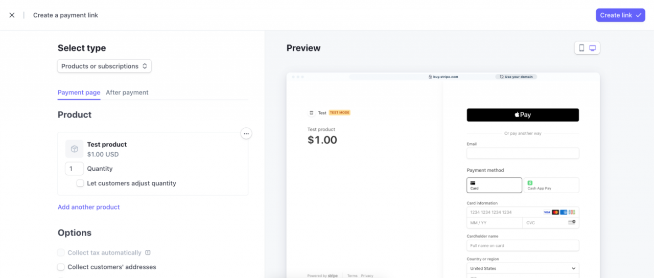 Stripe, our pick for the best PayPal alternative for simple fees.